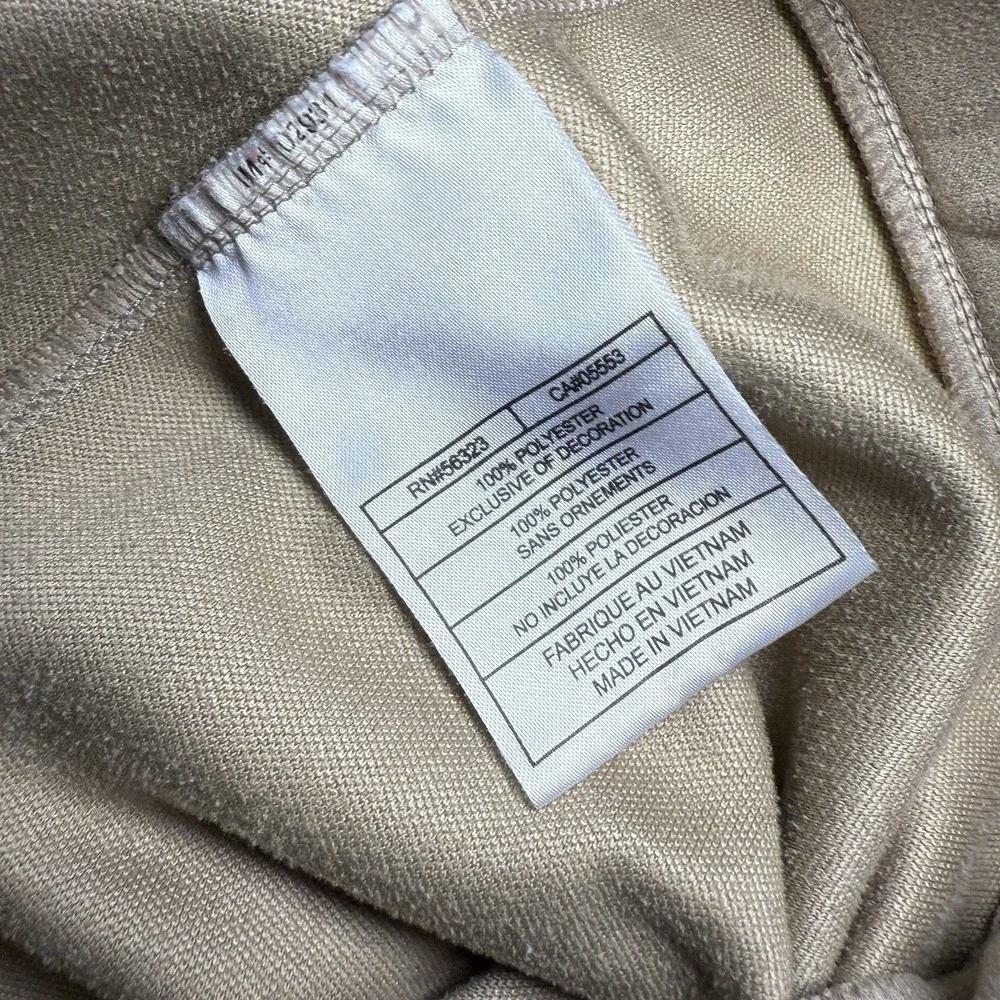 Nike Golf Vest Mens Large Beige Khaki Pullover V Neck Fit Dry Leisure Casual - Picture 10 of 12